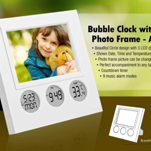 A101 – Bubble Clock with Photo Frame